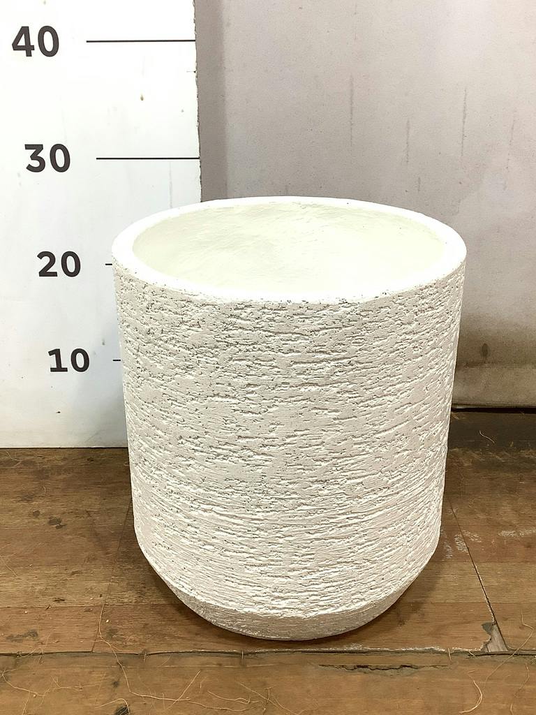 鉢カバー Eco Stone（エコストーン） シリンダータイプ 7号鉢用 White