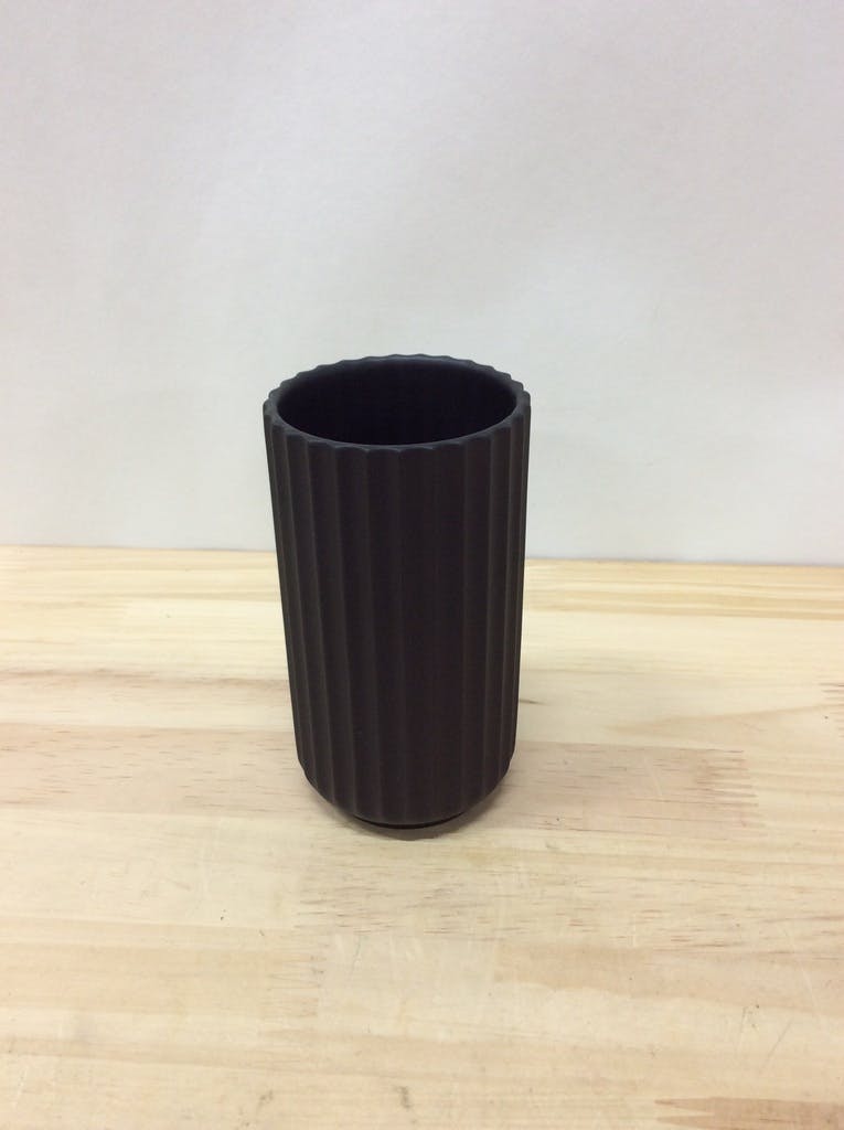 Lyngby Vase(リュンビューベース) H12cm ブラック #Lyngby Porcelæn