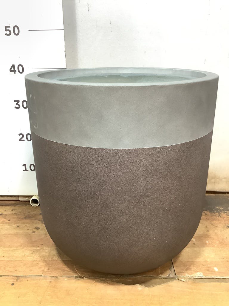 鉢カバー バルゴ ツートーン 10号鉢用 マットブラウン #KONTON