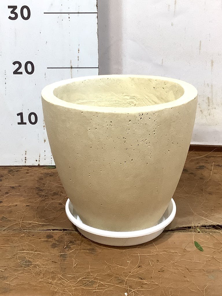 鉢カバー フォリオエッグ 5号鉢用 クリーム #GREENPOT EB-SL225023CR