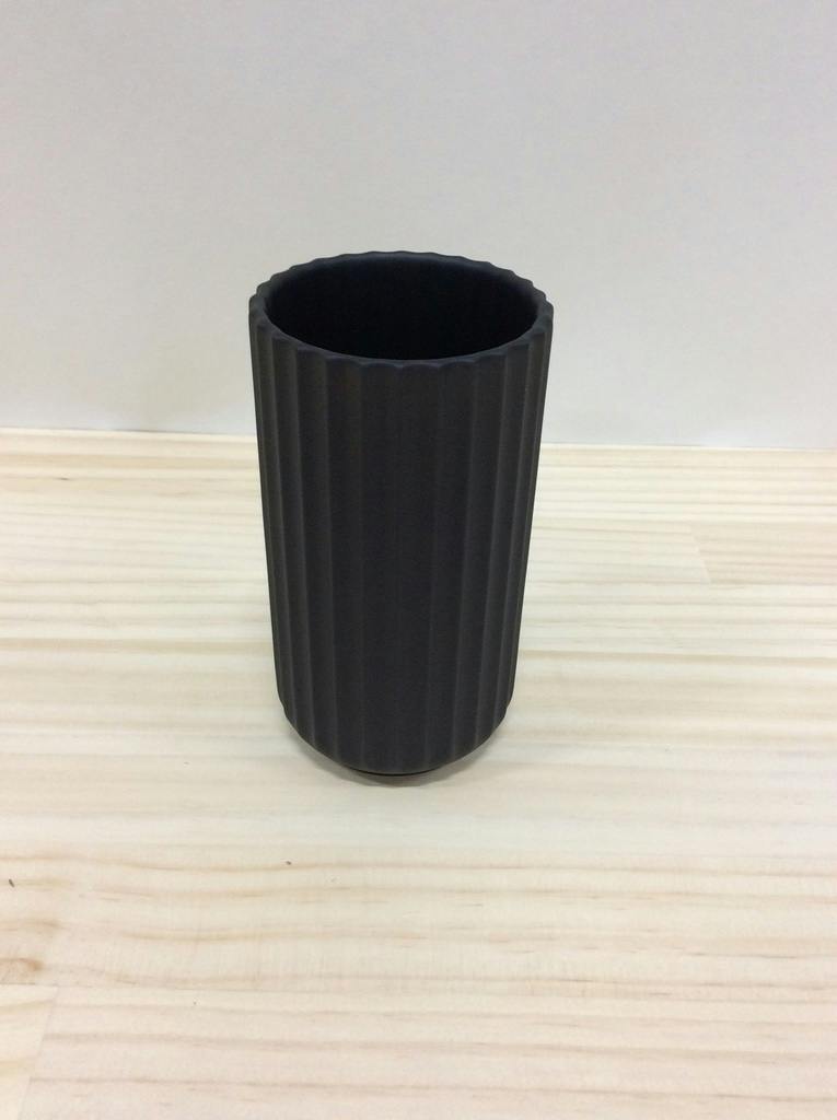 Lyngby Vase(リュンビューベース) H12cm ブラック #Lyngby Porcelæn