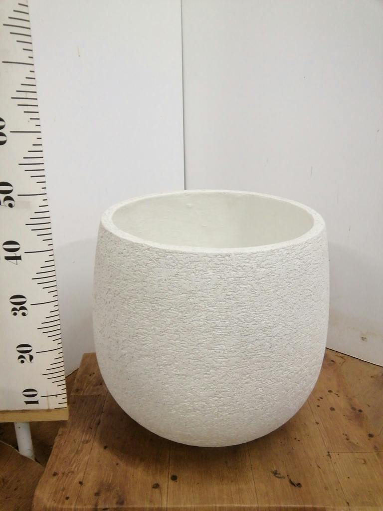 鉢カバー Eco Stone（エコストーン） 10号鉢用 white #stem F1807 | 鉢
