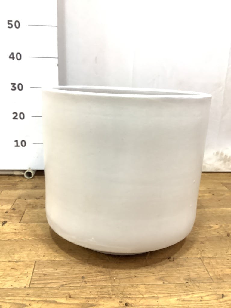 鉢カバー ビトロ エンデカ 10号鉢用 マット白釉 #KONTON VT-R11W13V