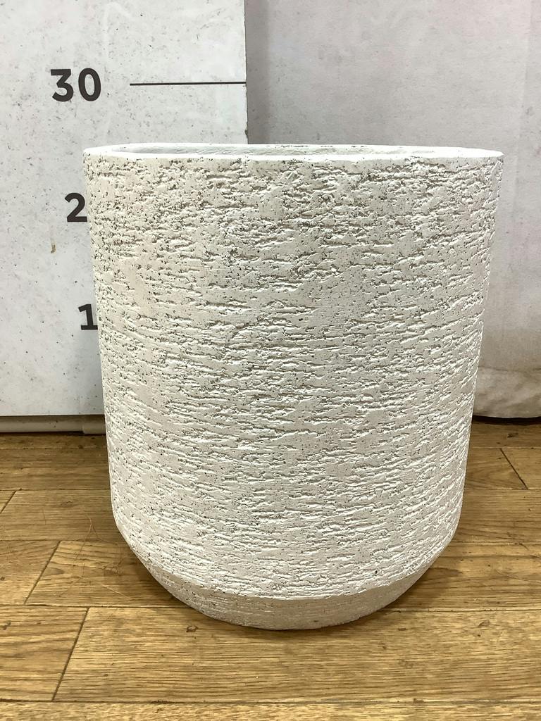 鉢カバー Eco Stone（エコストーン） シリンダータイプ 7号鉢用 White