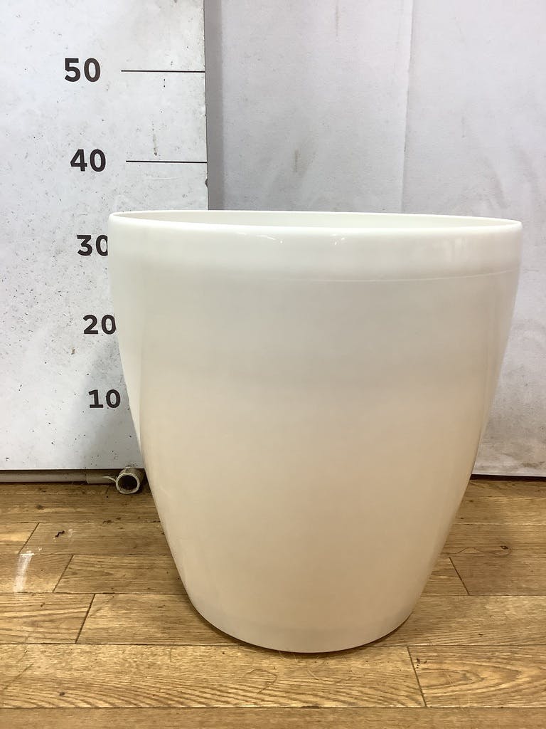 鉢カバー ラスターポット 10号鉢用 white #アップルウェア 370型 | 鉢