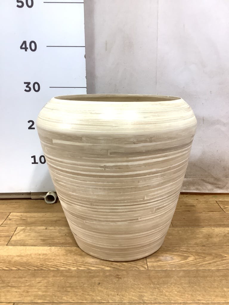 8号　竹製　鉢カバー　プランターカバー　アルマミドル　観葉植物　天然素材 鉢カバー アルマ ミドル 8号鉢用 #KONTON AL-J04X33V | 鉢カバー