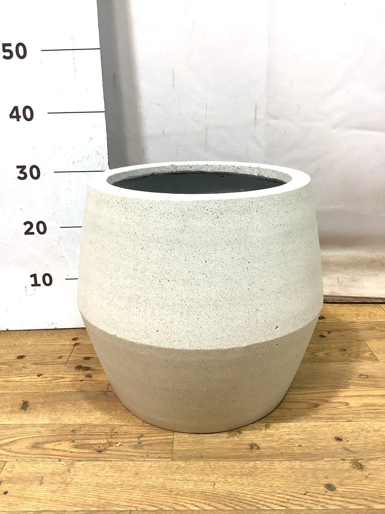 鉢カバー パボ ジャー 7号鉢用 オフホワイト #KONTON FS-PV3W36E | 鉢