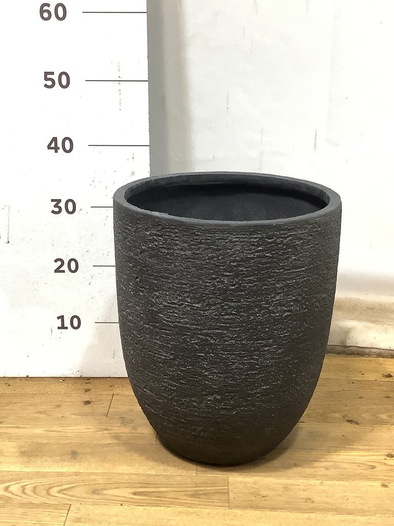 鉢カバー ビアスアルトエッグ 8号鉢用 ブラック #GREENPOT EB