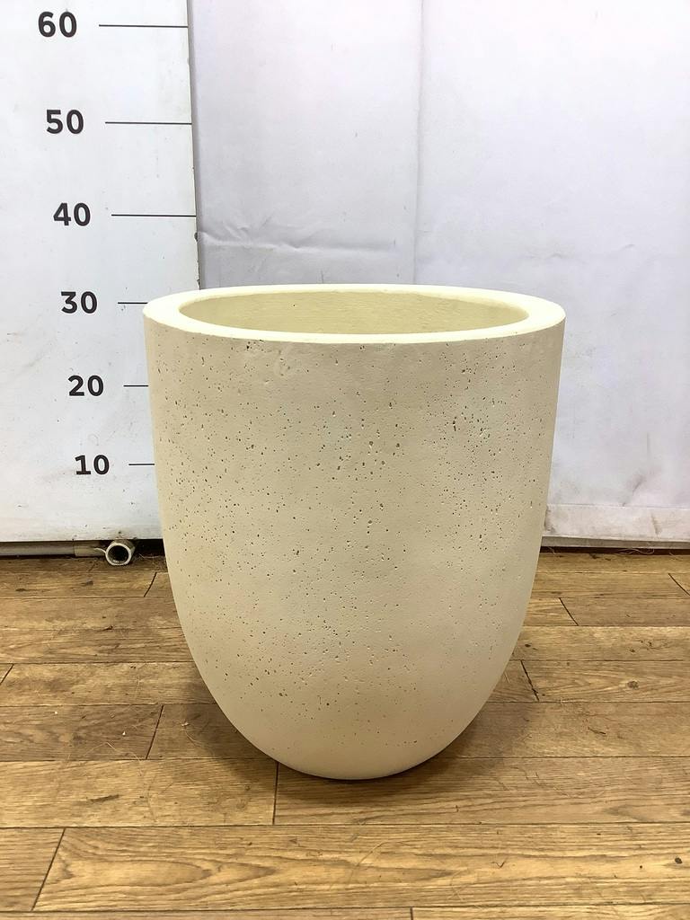 鉢カバー フォリオアルトエッグ 8号鉢用 クリーム #GREENPOT EB