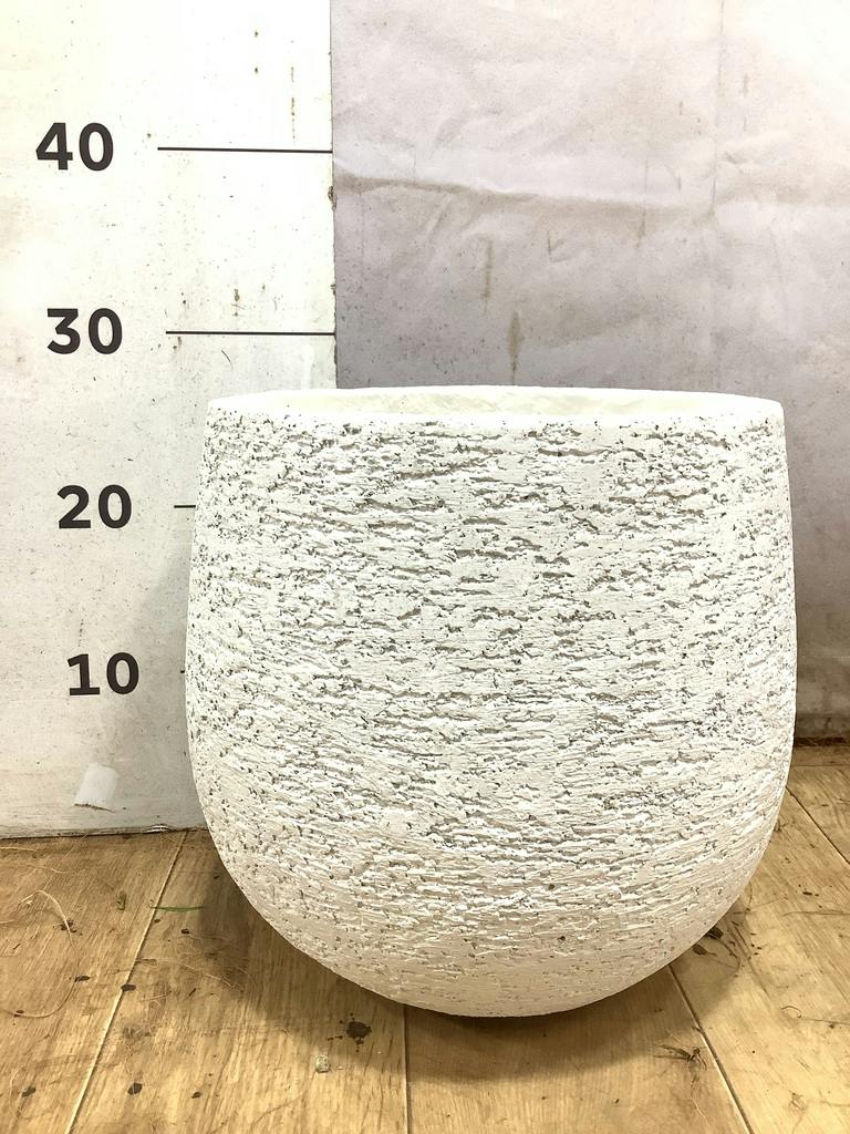 鉢カバー Eco Stone（エコストーン） 6号鉢用 white #stem F1805 | 鉢