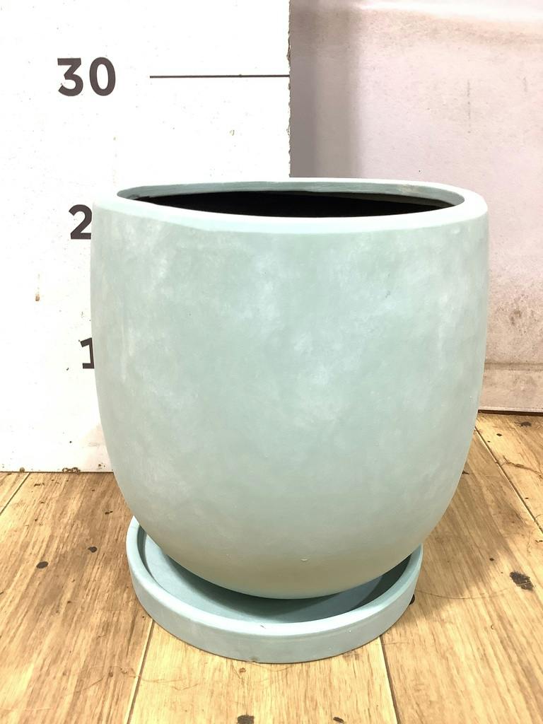 鉢カバー・植木鉢 アイルエッグ 5号鉢用 ライトブルー #GREENPOT YJ