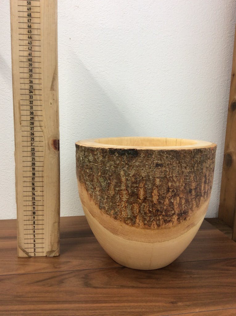 鉢カバー Mango Wood(マンゴーウッド) フラワーベース 6号鉢用 #stem