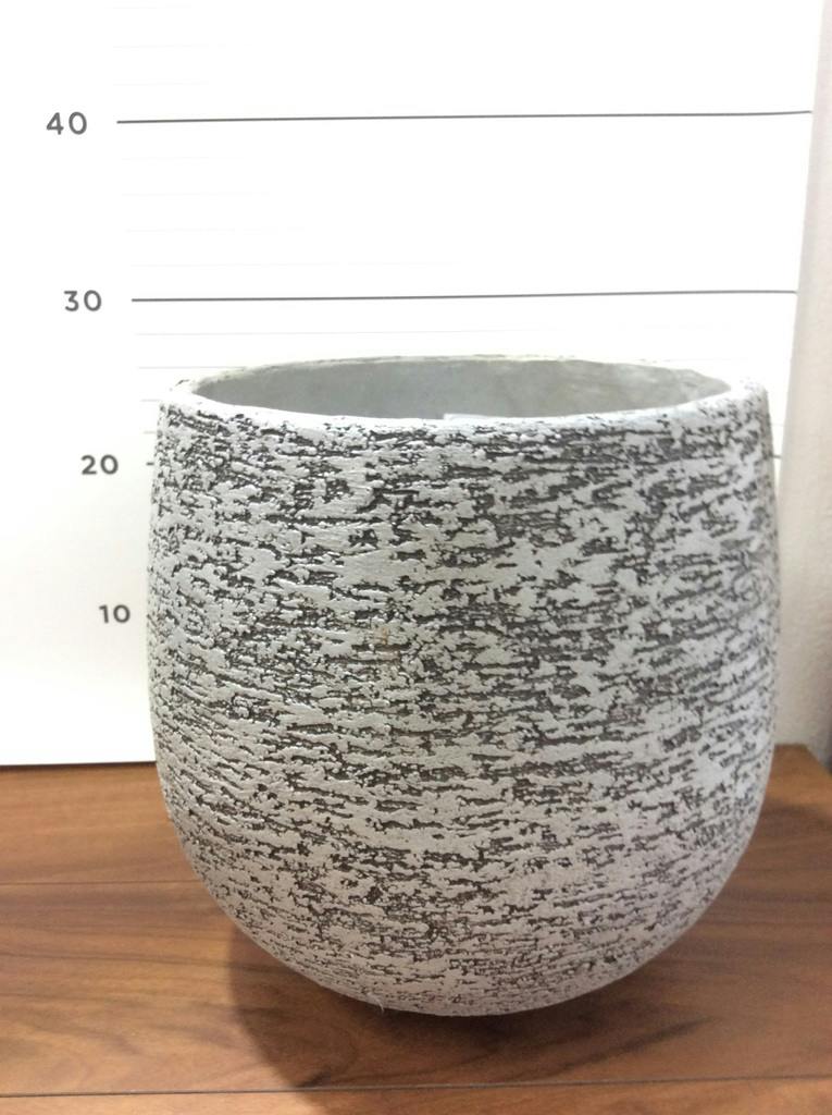 鉢カバー Eco Stone（エコストーン） 6号鉢用 Gray #stem F1805 | 鉢