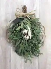 生花スワッグ ユーカリ ナチュラル M | スワッグならHitoHana(ひとはな) 