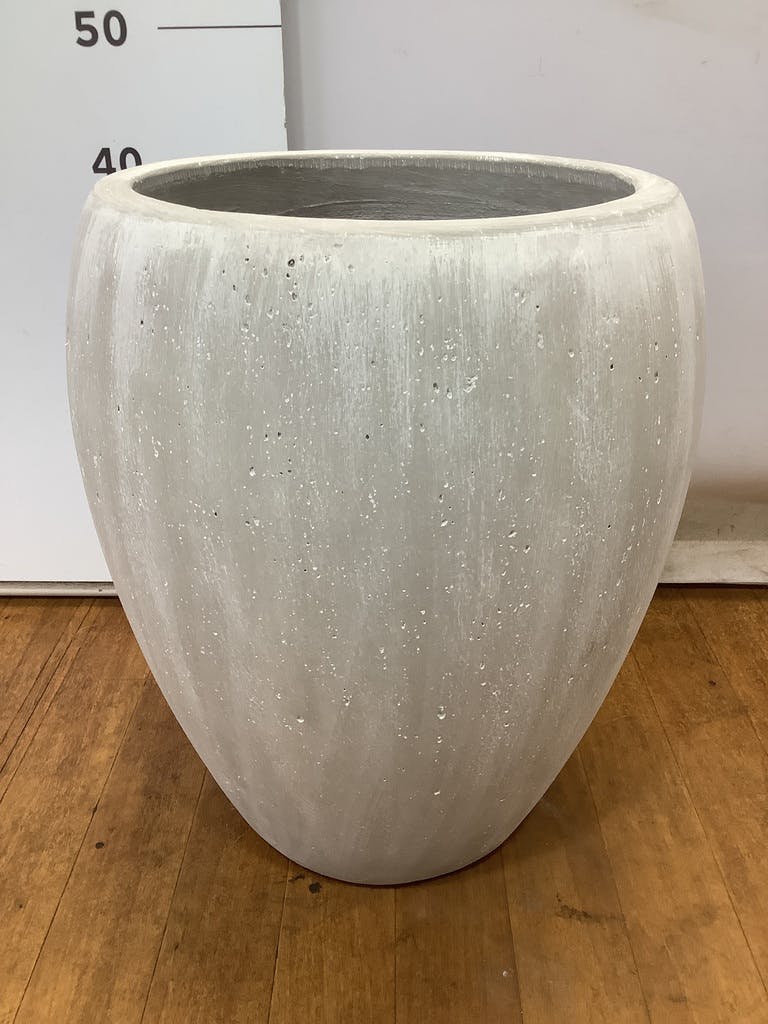 KONTONコントン コーテスジャー ホワイトウォッシュ ベース化粧鉢★39cm 鉢カバー コーテス ジャー ホワイトウォッシュ 8号鉢用 #KONTON CT