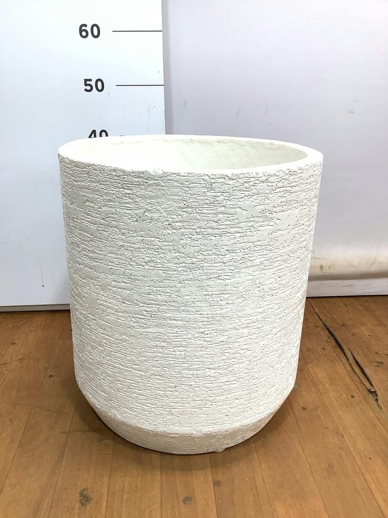 鉢カバー Eco Stone（エコストーン） シリンダータイプ 10号鉢用 White