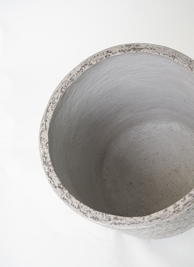 鉢カバー Eco Stone（エコストーン） シリンダータイプ 10号鉢用 Gray stem F1803 鉢カバー・植木鉢 ならHitoHana(ひとはな)