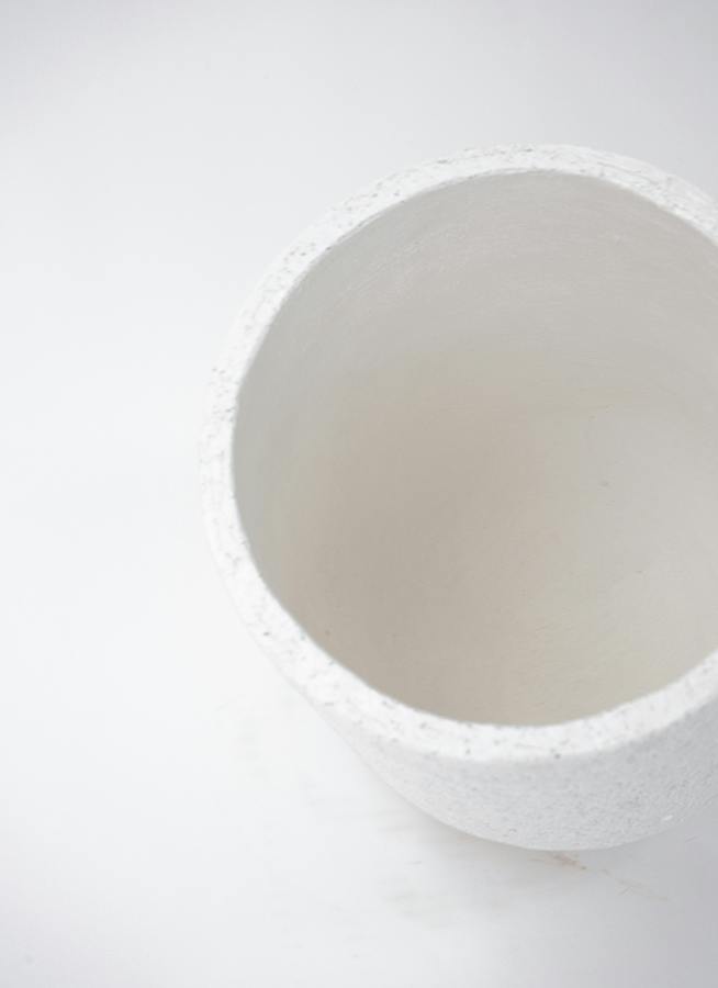 鉢カバー Eco Stone（エコストーン） シリンダータイプ 7号鉢用 White
