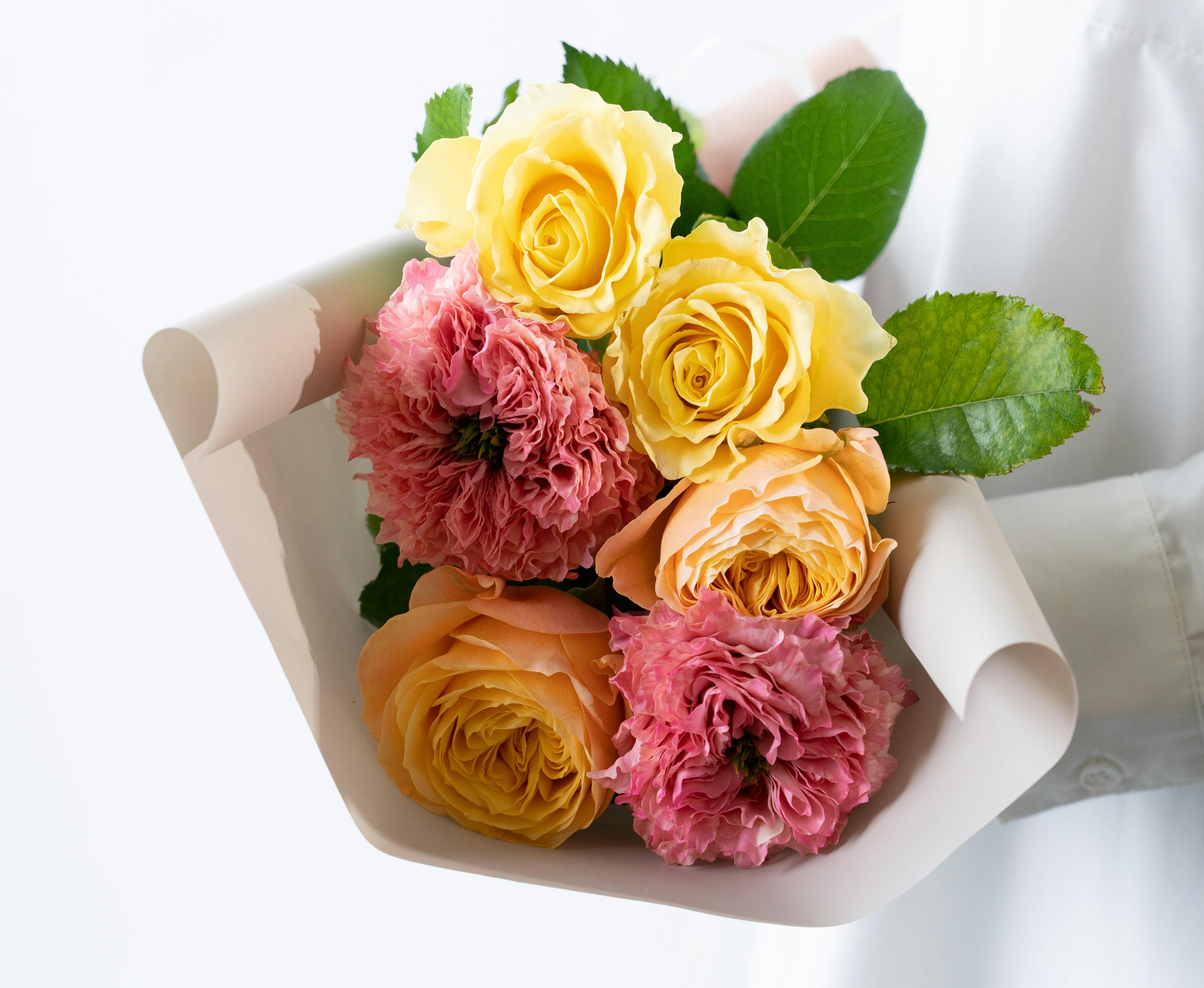 ふるさと納税 Flower Bouquet（バラのブーケ）25本 淡いピンク系 滋賀県守山市 通販