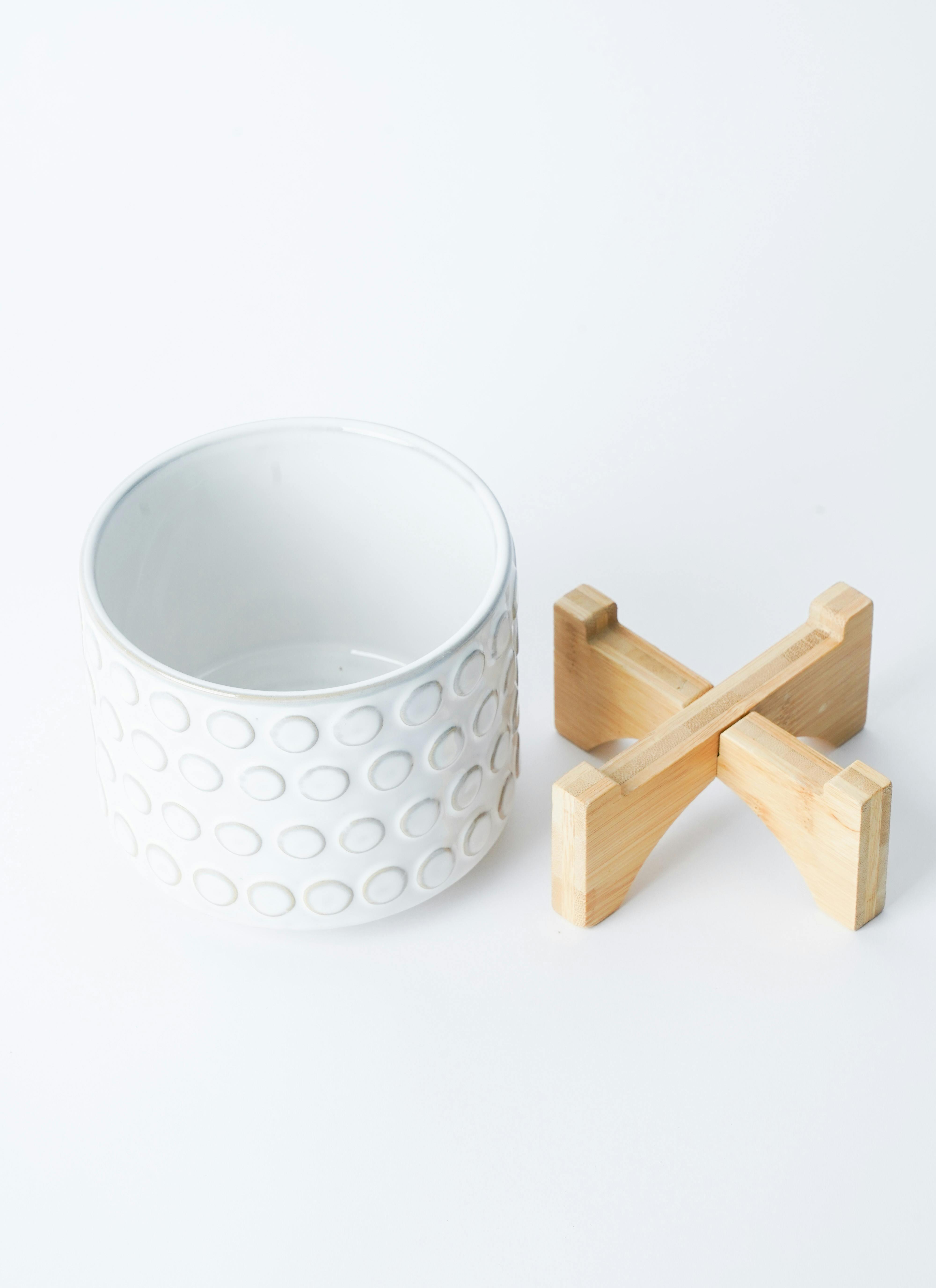 【ht_plants farm】 鉢カバー レータ 15 W & スタンド 3号鉢用 #FARM 40069 | 鉢カバー