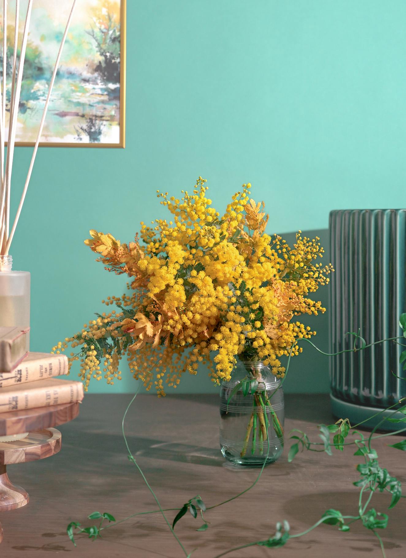 ミモザ 花束 イエロー S | 花束ならHitoHana(ひとはな)