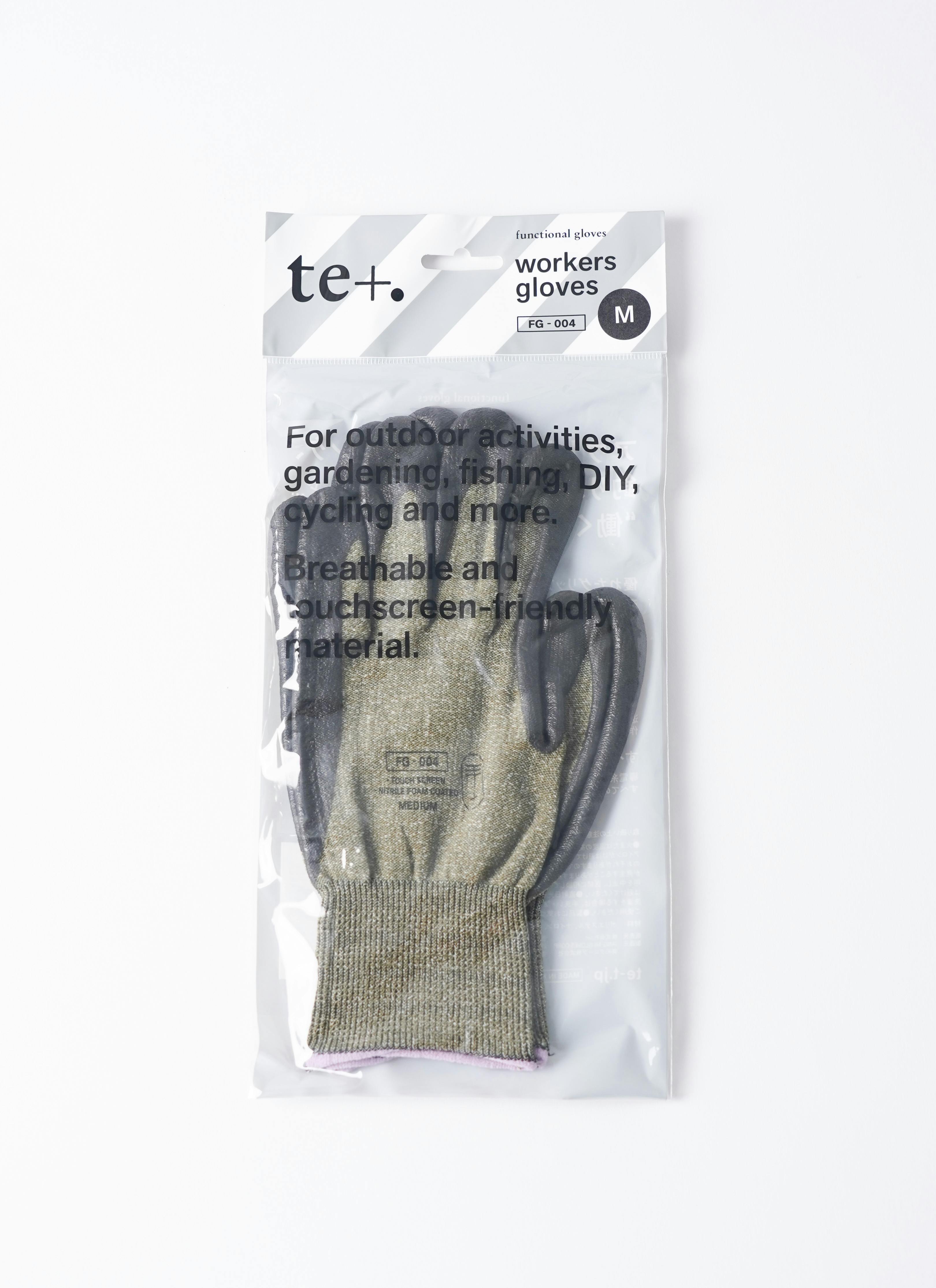 園芸用手袋 te+.（テト）workers gloves olive Mサイズ | 観葉植物なら