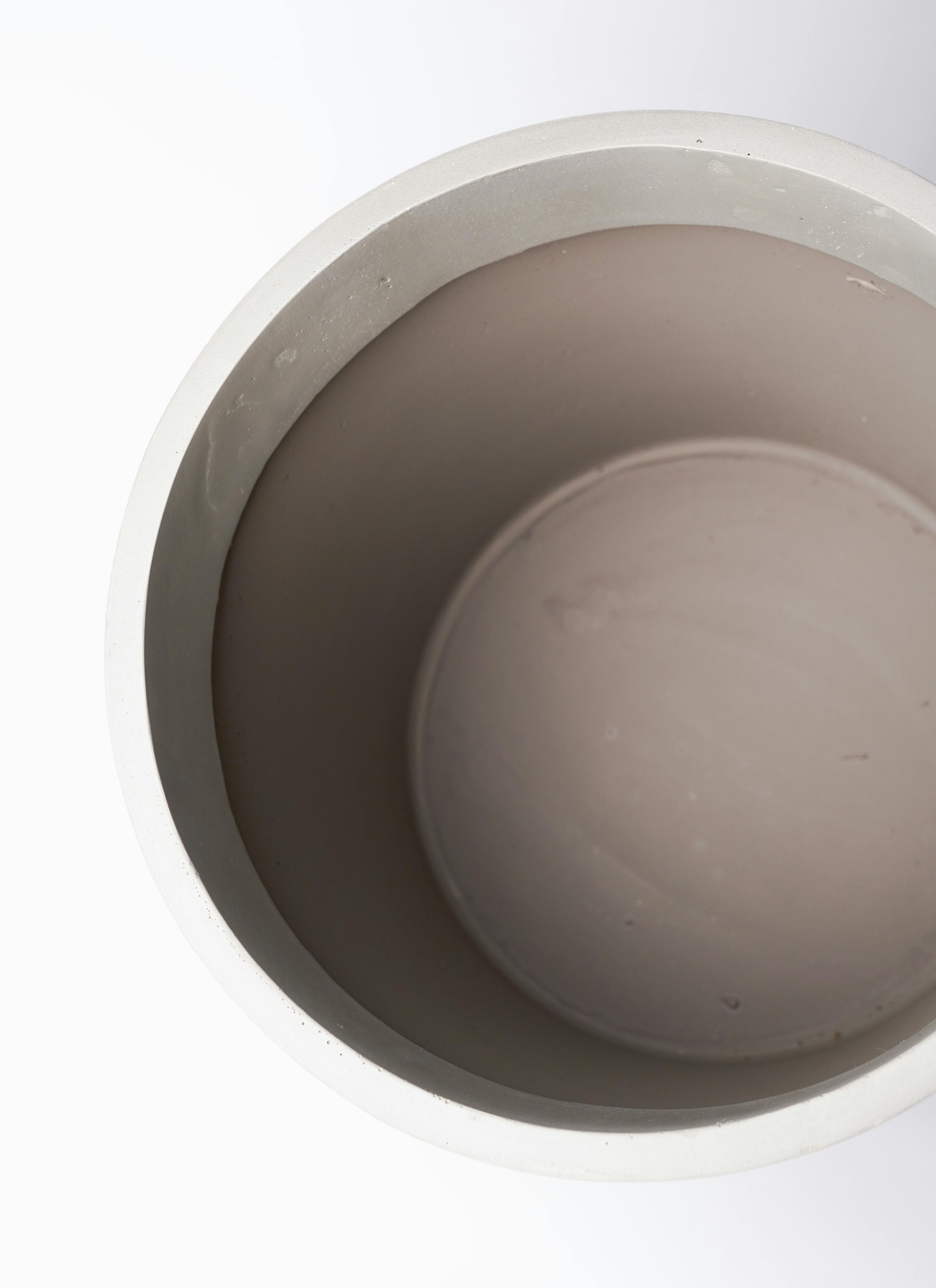 鉢カバー ソンク シリンダー 10号鉢用 ウォームグレー #KONTON SK