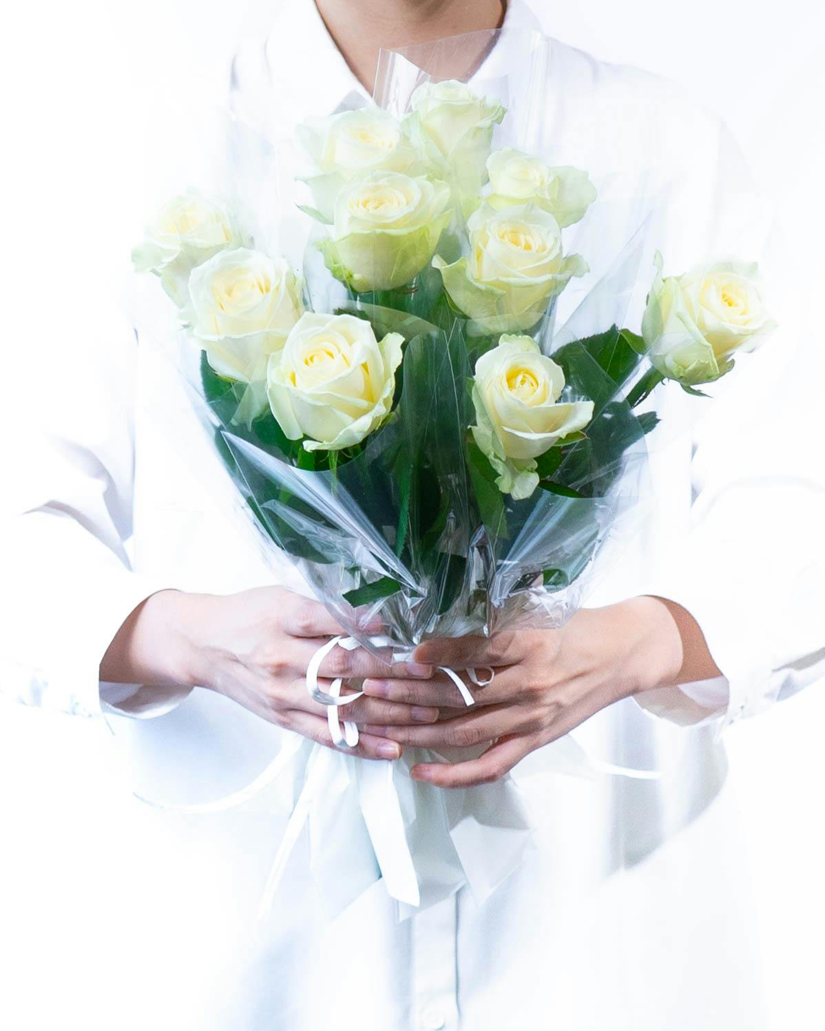 一輪（一本巻）の花束 | HitoHana（ひとはな）