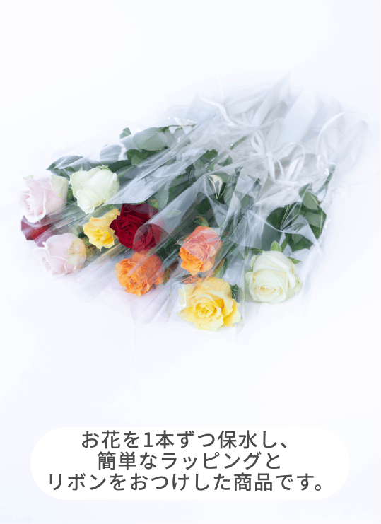 産地直送 バラ 1輪 花束 ピンク 10本用／滋賀 國枝バラ園からお届け