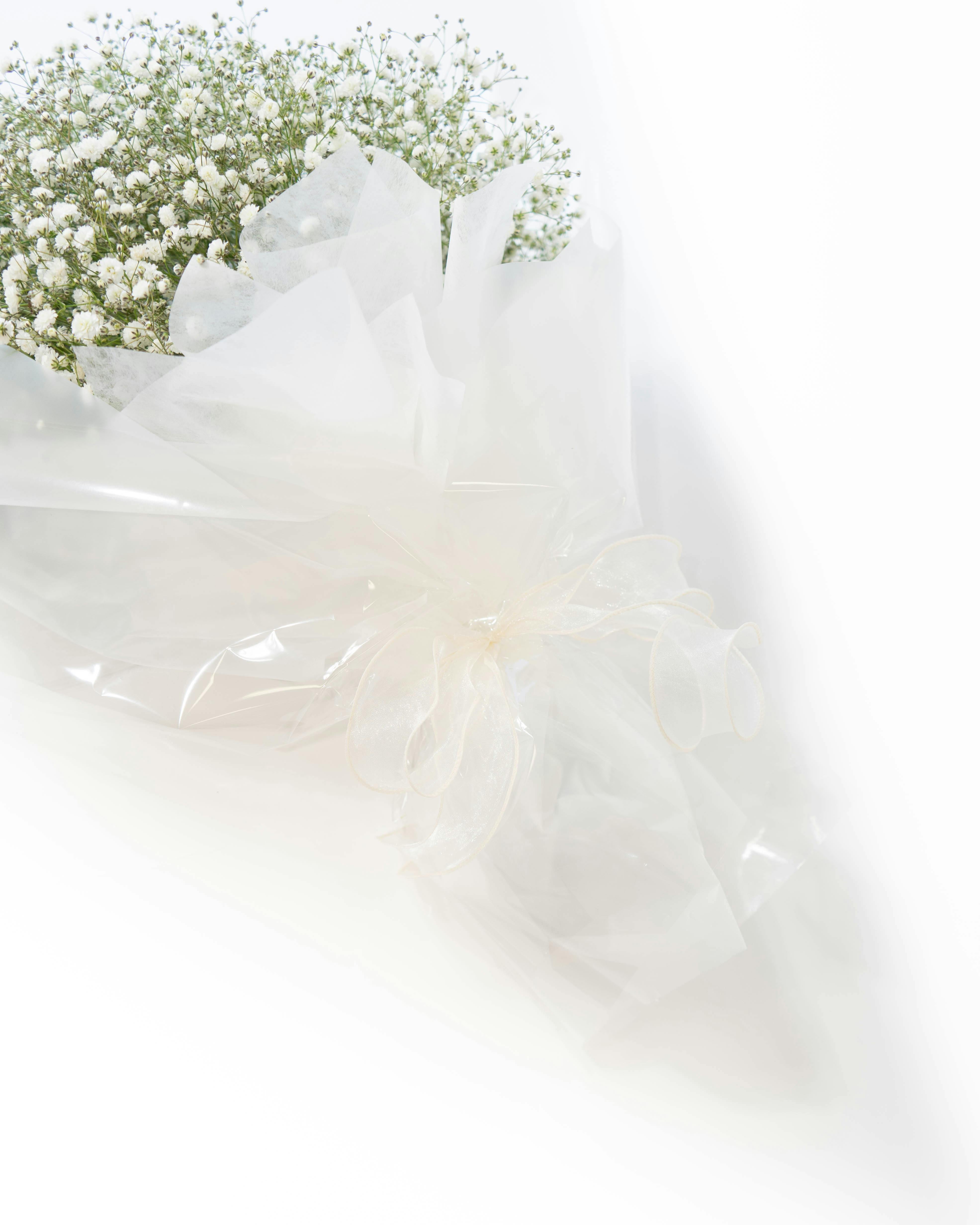 産地直送 かすみ草 プロポーズ 花束 ホワイト／熊本