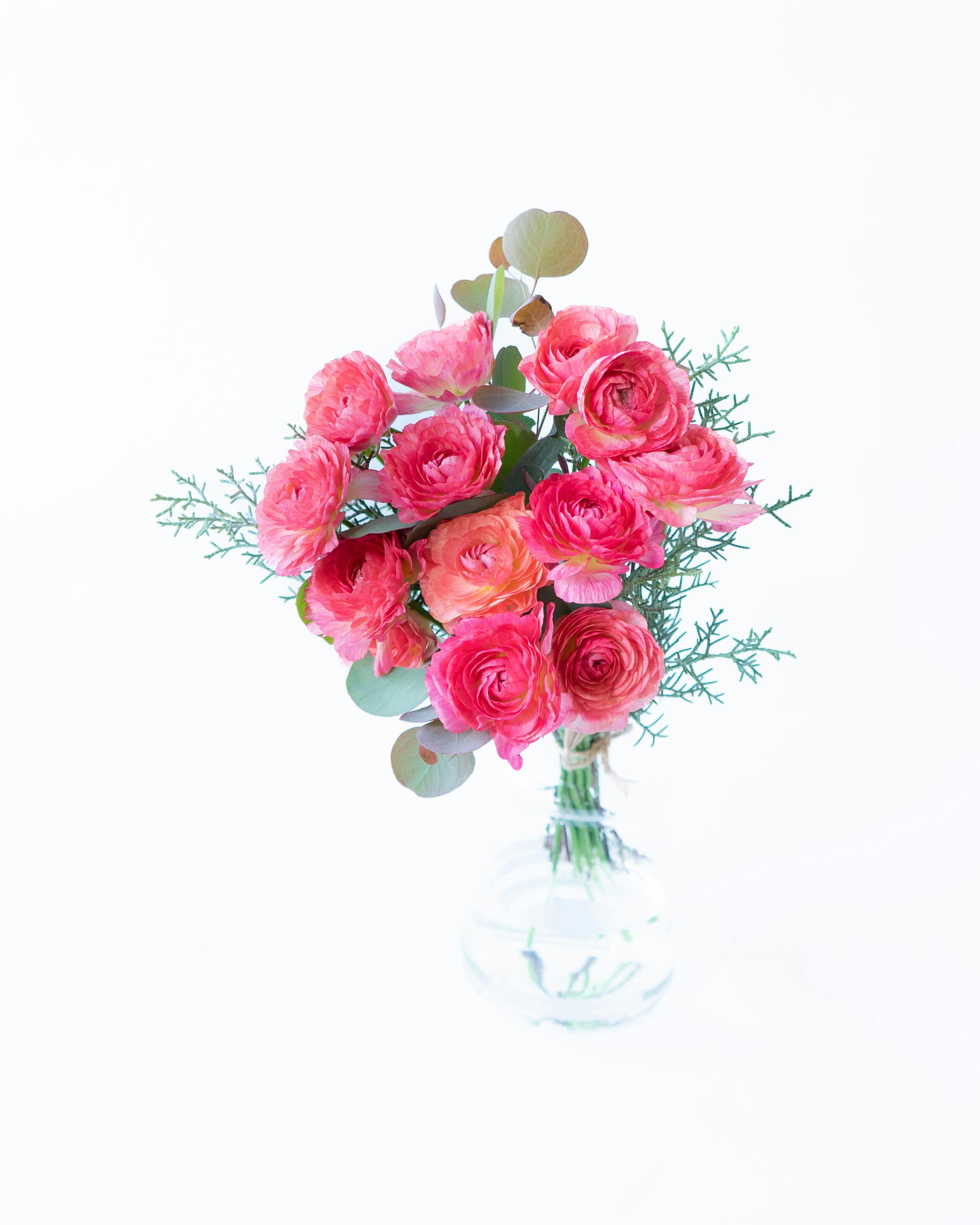 産地直送 ラナンキュラス 花束 ピンク M／福岡 コスモファーム野口から