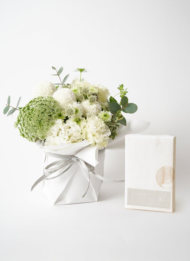 花生 松庵 japaneseanemone #秋明菊 #シュウメイギク ⁡ #kado #ikebana