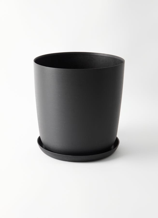 鉢カバー 黒・ブラック 8号 | 観葉植物の鉢ならHitoHana