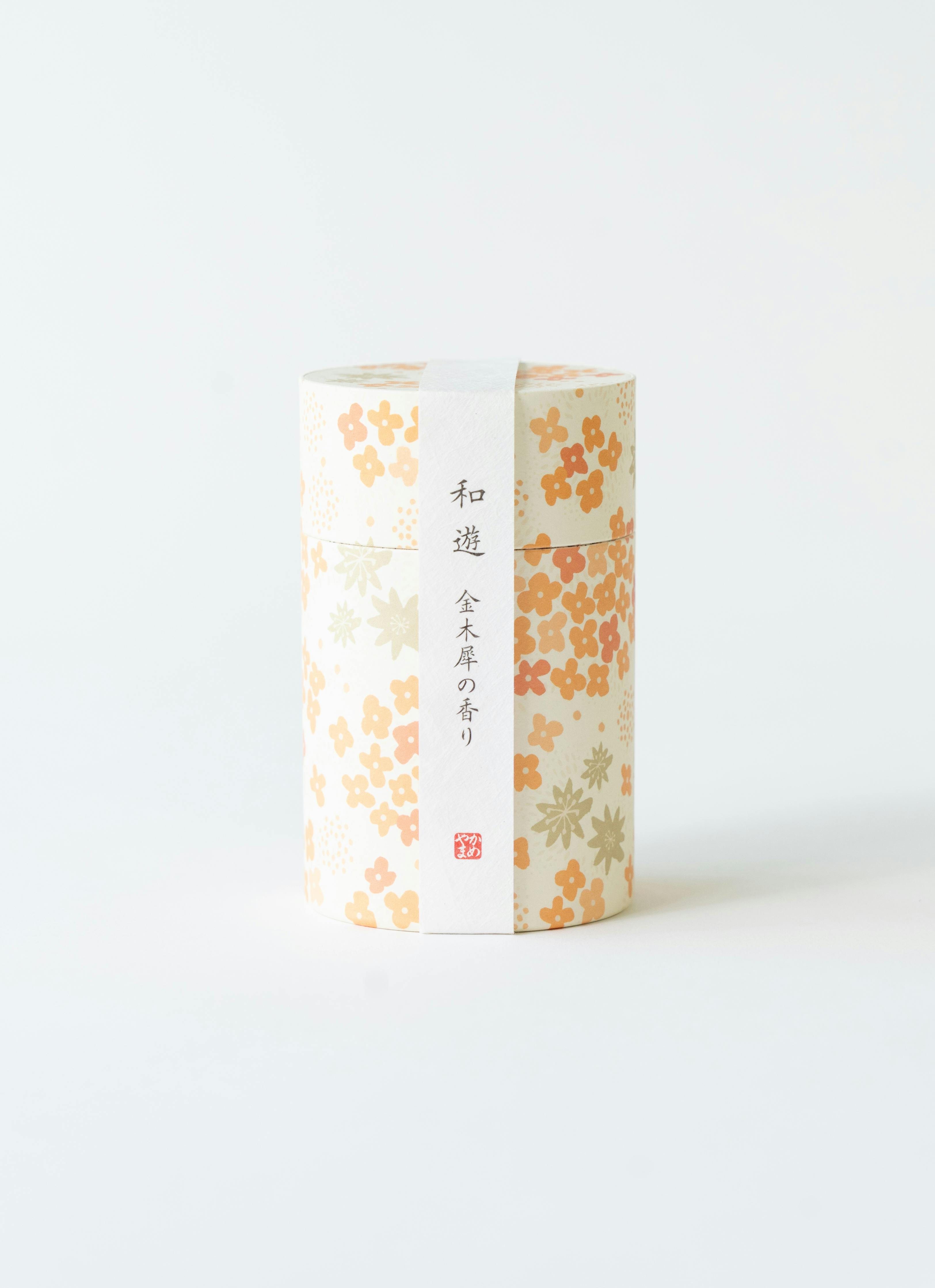 カメヤマ 線香（お香） 和遊 金木犀の香りとお供え花 アレンジメント