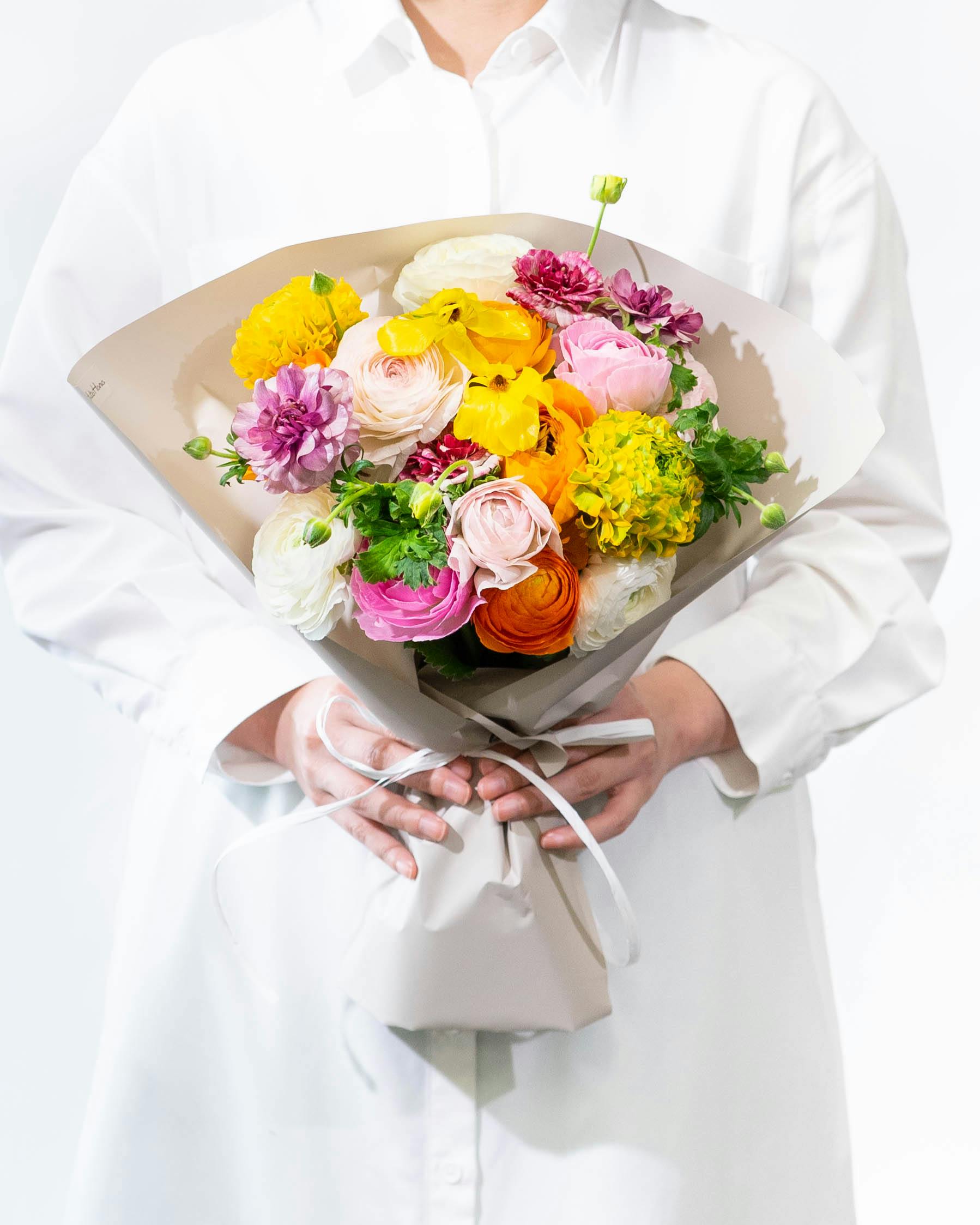 産地直送 丹野芳彰 ラナンキュラス 花束 | HitoHana（ひとはな）