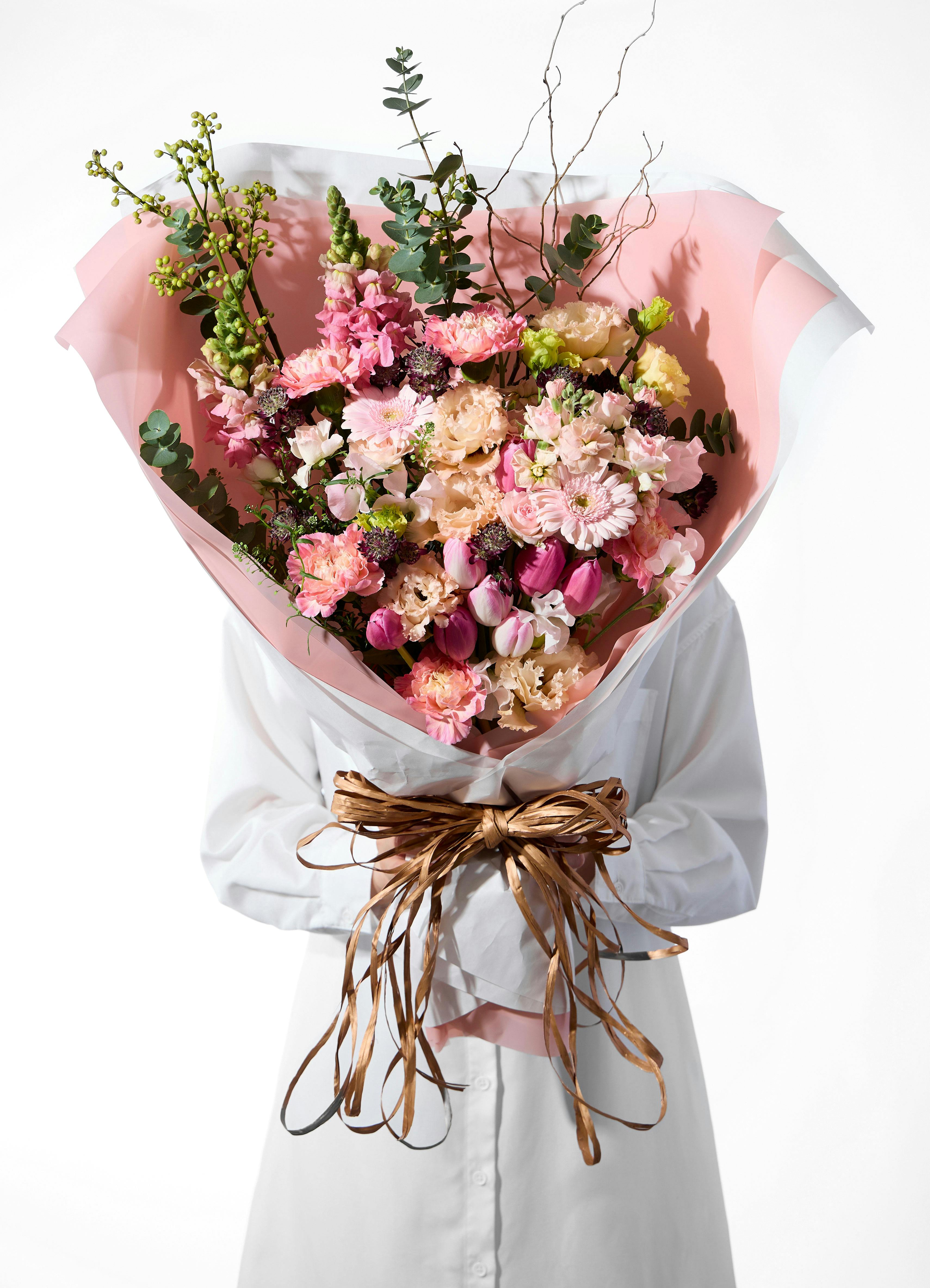 数量限定】産地直送 かすみ草 おまかせミックス レインボー ／熊本