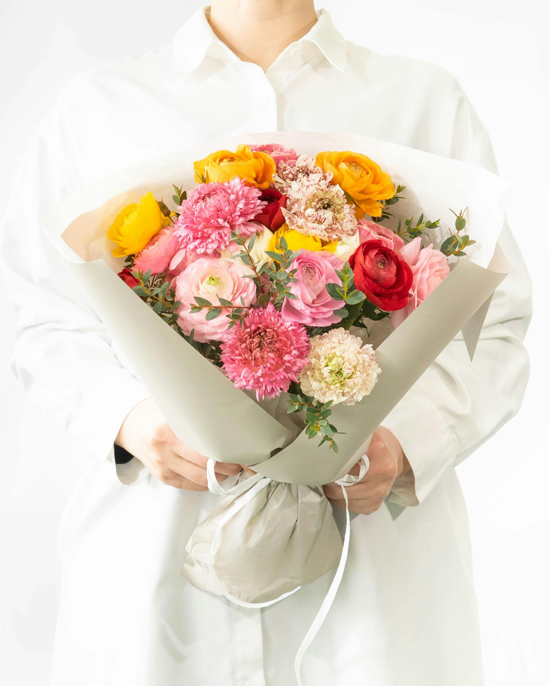 産地直送 hinataba 草花ミックス 花束 | 送料無料 HitoHana（ひとはな）