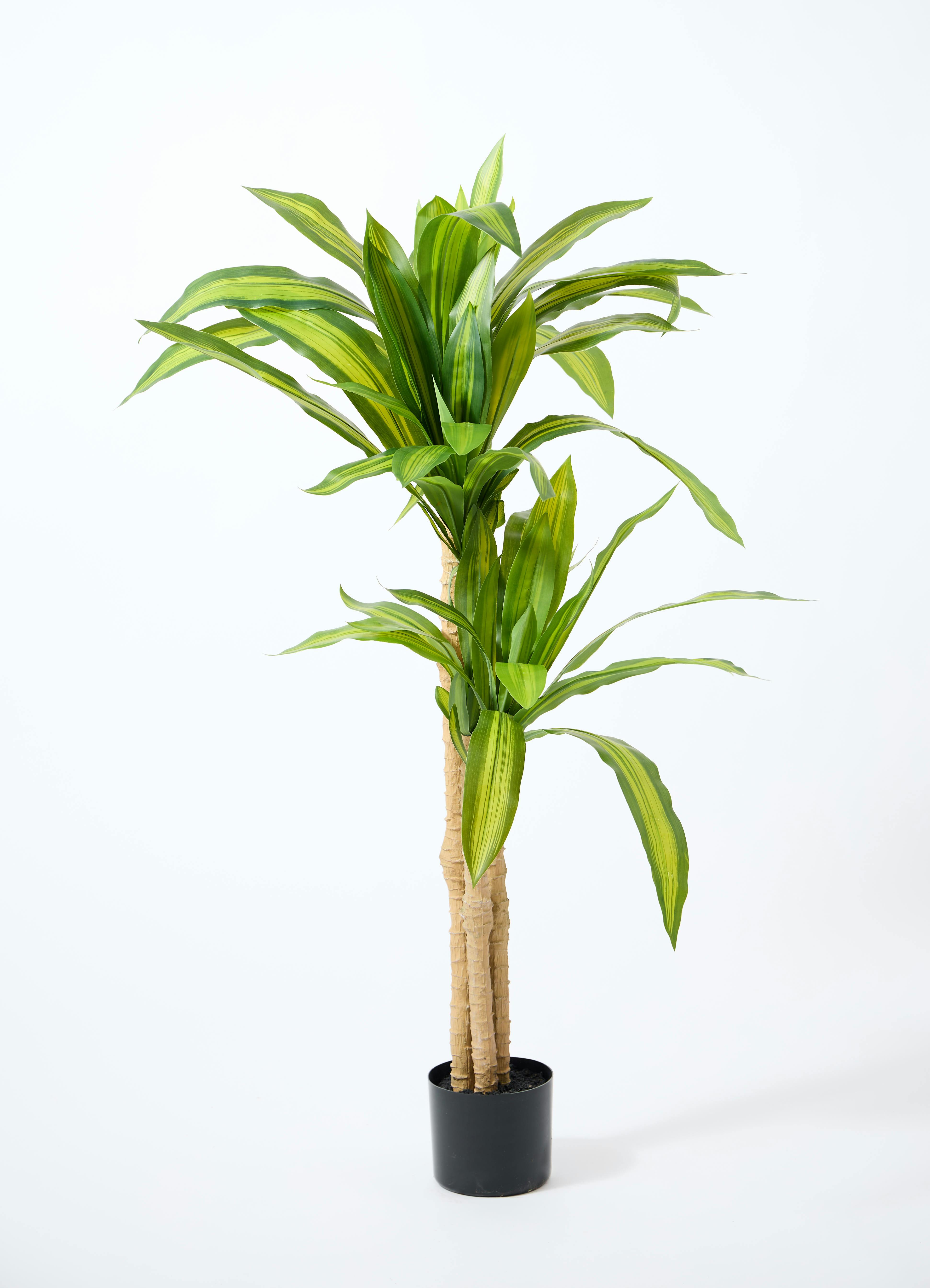 観葉植物【フェイクグリーン】ドラセナ 幸福の木 120cm ベースポット