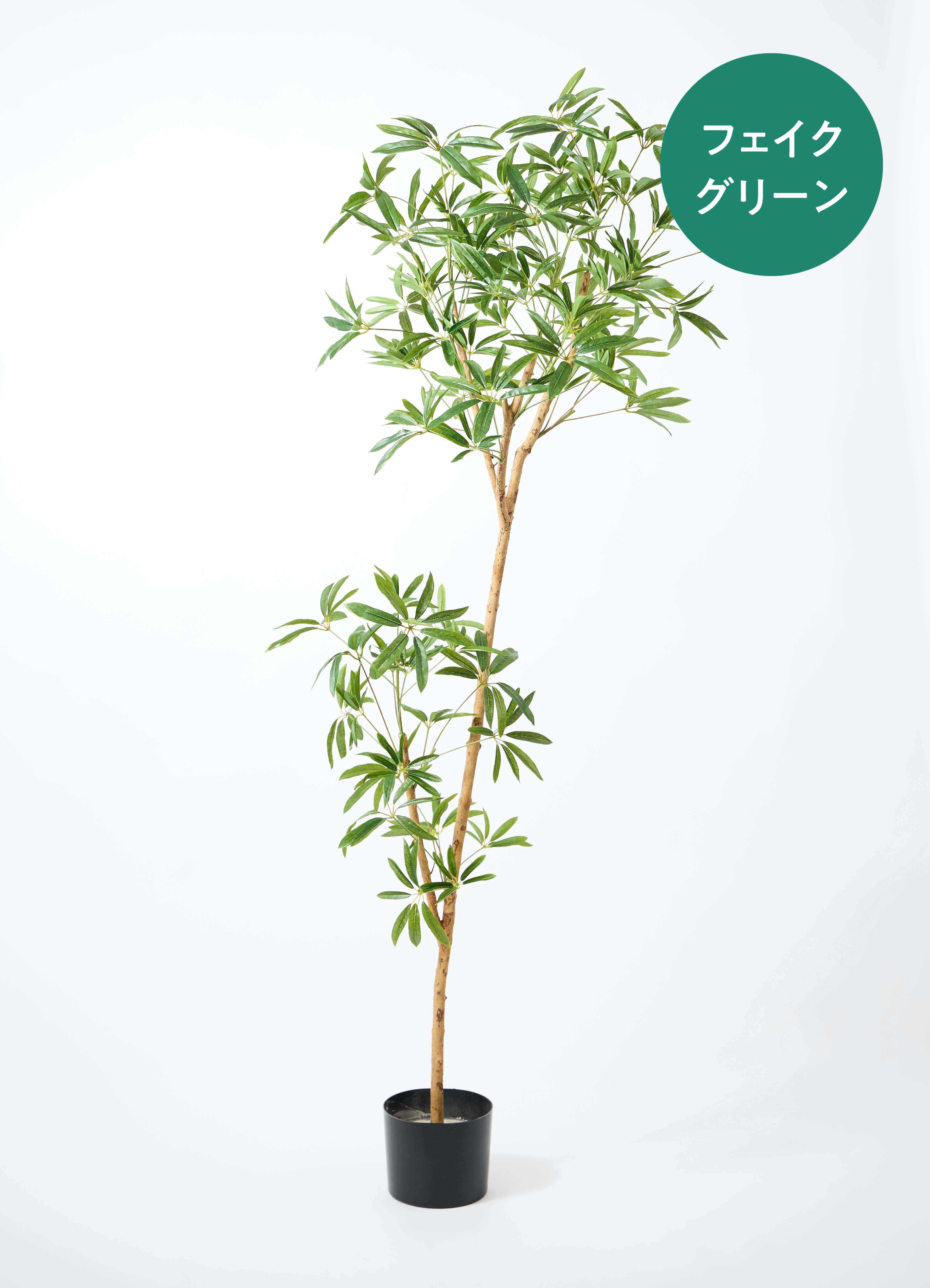 観葉植物 【フェイクグリーン】 シェフレラ 原木 180cm ベースポット