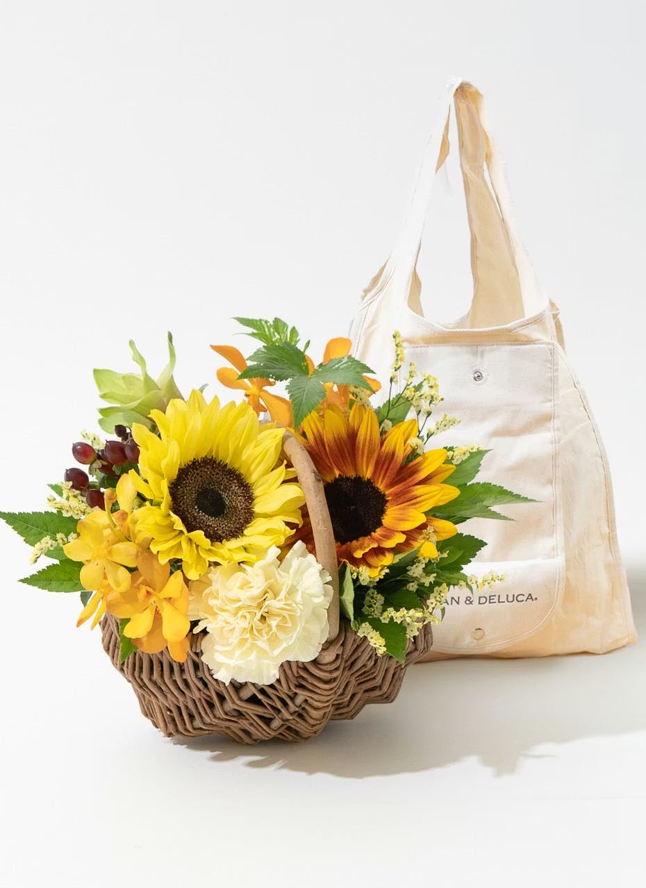 DEAN & DELUCA ショッピングバッグ ナチュラルと夏の