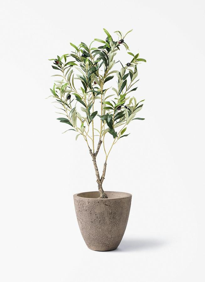観葉植物【フェイクグリーン】オリーブ 実付き 80cm フリットエッグ