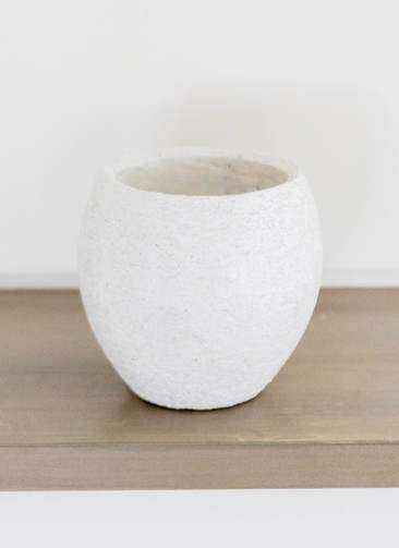 鉢カバー Eco Stone（エコストーン） 3号鉢用 white #stem F1808