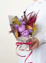 プリザーブドフラワー アレンジメント パープル | プリザーブド  