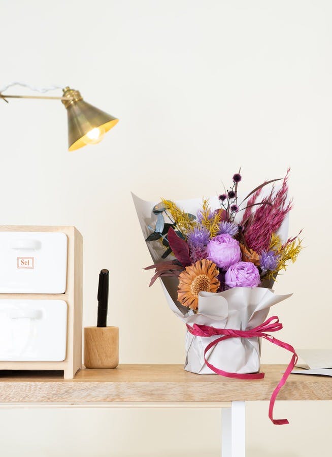 商談中プリザーブドフラワーアレンジ　No.170 パープルアレンジ プリザーブドアレンジ】パープルニュアンス | ❰ GIFT