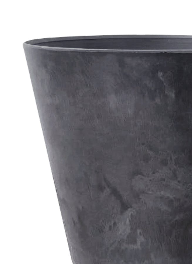 鉢カバー アートストーン ラウンド 7号鉢用 ブラック #GREENPOT AS