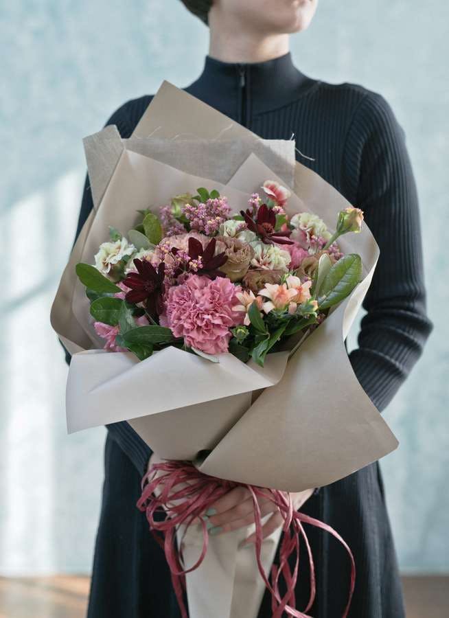 カーネーション 花束 ブラウン L 花束ならhitohana ひとはな カーネーション 花束 ブラウン L 花束ならhitohana ひとはな