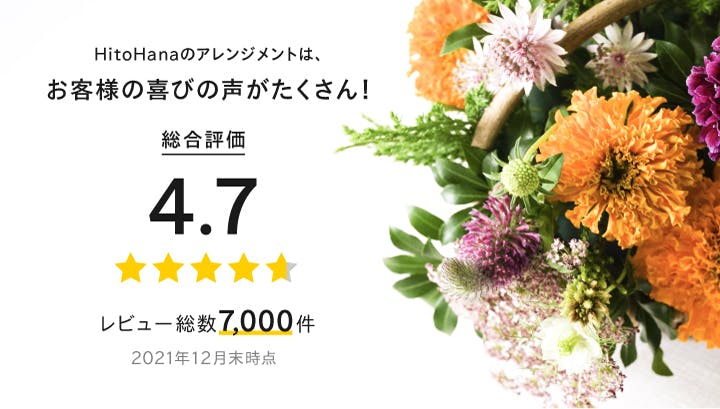フラワーアレンジメント お花の通販 HitoHana（ひとはな）