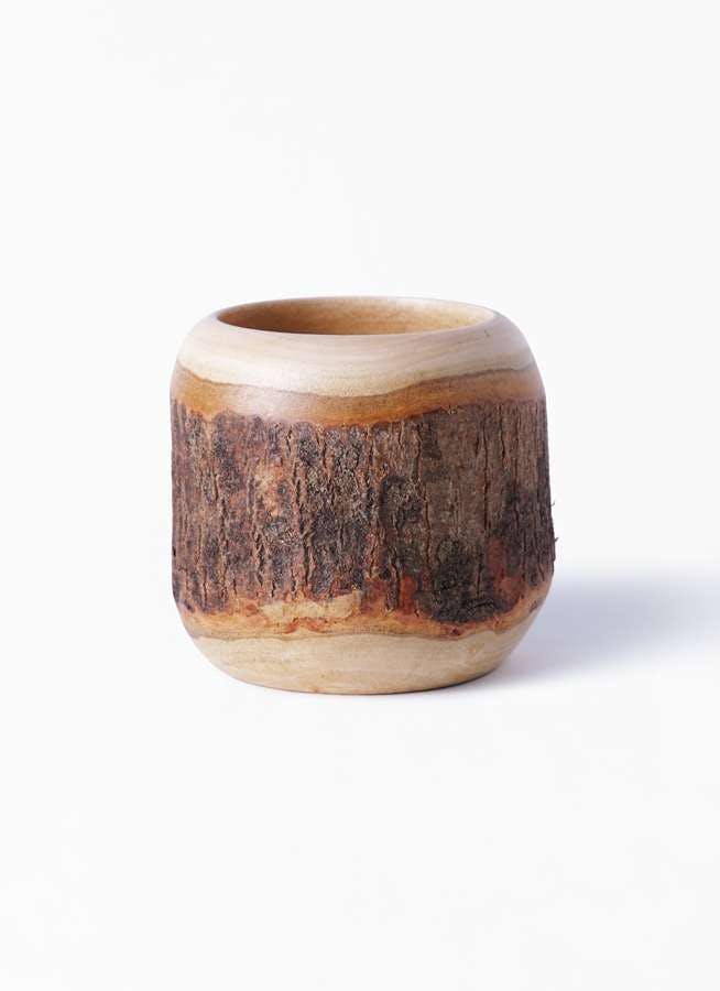 鉢カバー Mango Wood(マンゴーウッド) 3号 #stem W9711