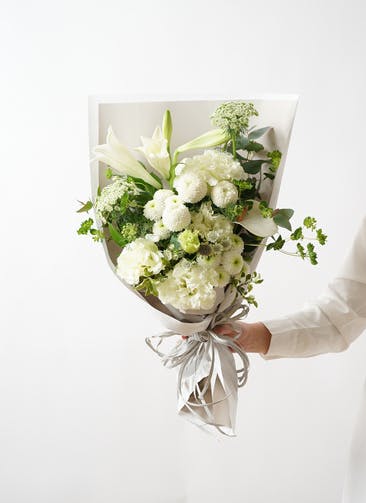 お供え花 花束  ホワイト 11,000円