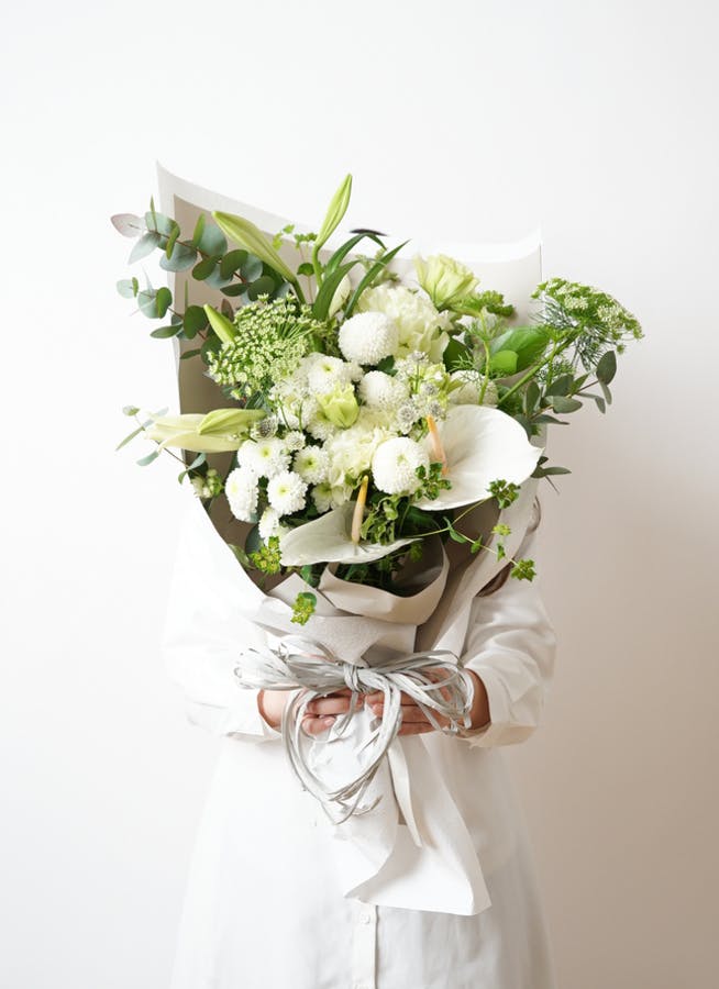 お供え花 花束  ホワイト 16,500円